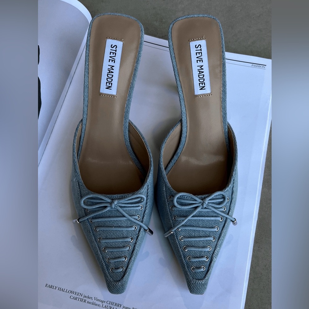 Steve Madden Brianne Mule - Denim Fab